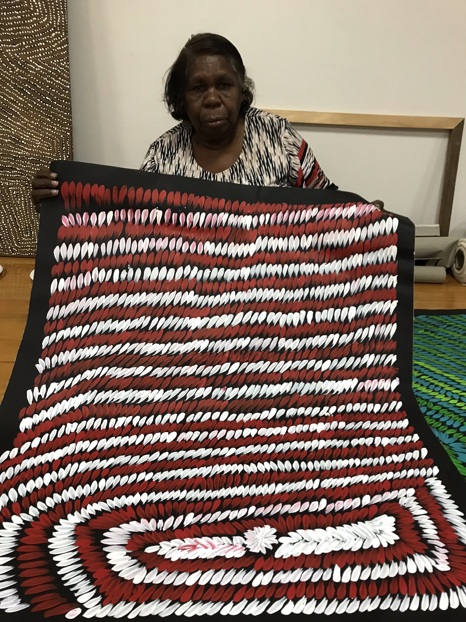 Barbara Pananka - Bush Medicine Leaves - 96x78cm -  - North Sydney Shop - Image 2