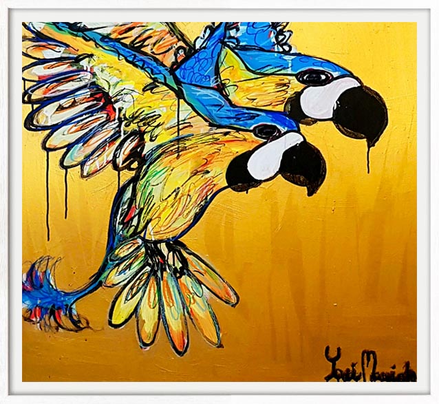 Yosi Messiah - Golden Flight - 85x85cm - Kew Shop