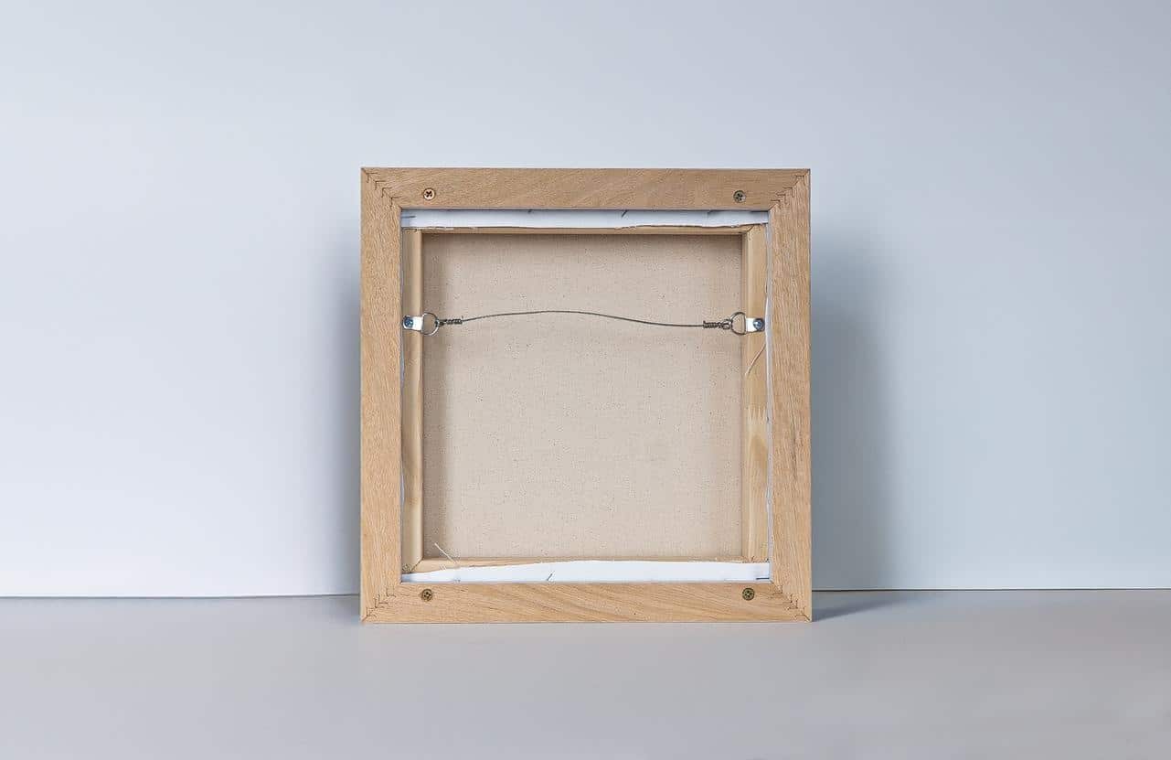 Custom Size Stretched Cotton Blank Canvas With Premium Gold Floating Frame (55mm) - Image 4