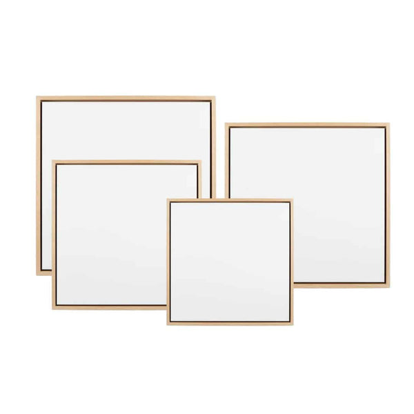 Natural oak floating frame