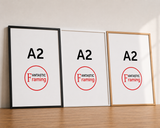Premium Box Picture Frame for A2 Artwork