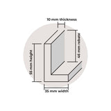 floating frame profile 55mm