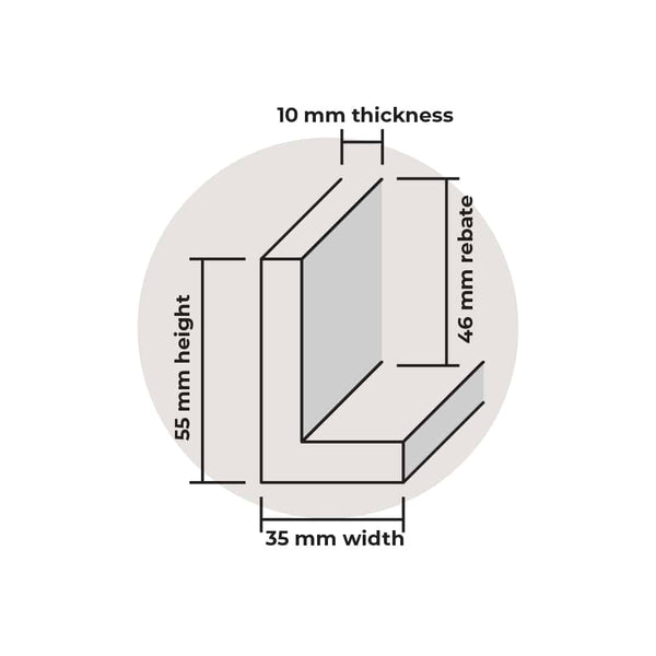 floating frame profile 55mm