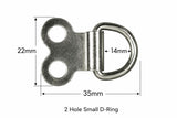 2 Hole D - Ring (200/Pack)