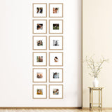 Vertical Thin 2 Columns 12 Grid Picture Frames 65 x 205cm