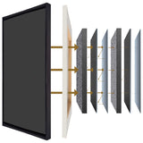 Acoustics Custom Size Stretched Cotton Blank Canvas With Floating Frame (55mm)