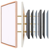 Acoustics Custom Size Stretched Cotton Blank Canvas With Floating Frame (55mm)