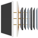 Acoustics Custom Size Stretched Cotton Blank Canvas With Floating Frame (55mm)